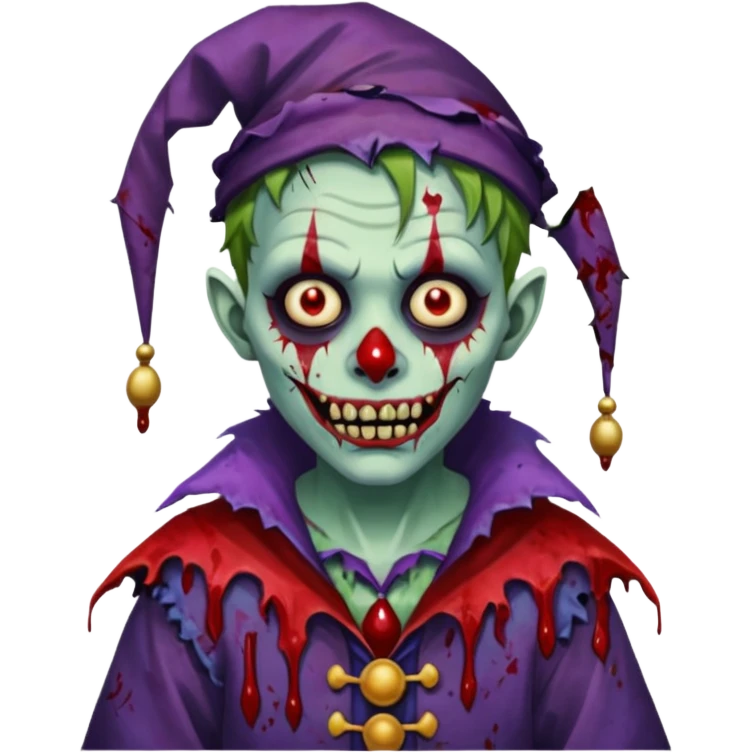 zombie jester emoji