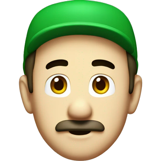 Luigi head  emoji