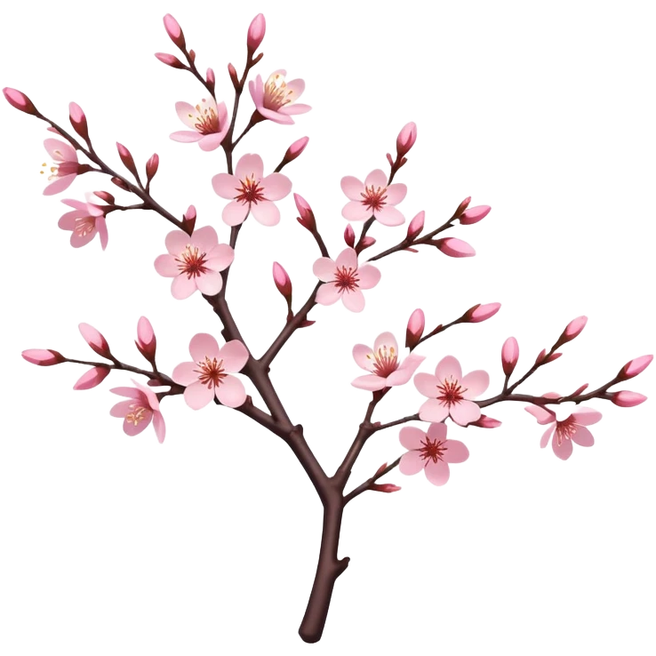 Sakura cherry blossom tree branch  emoji
