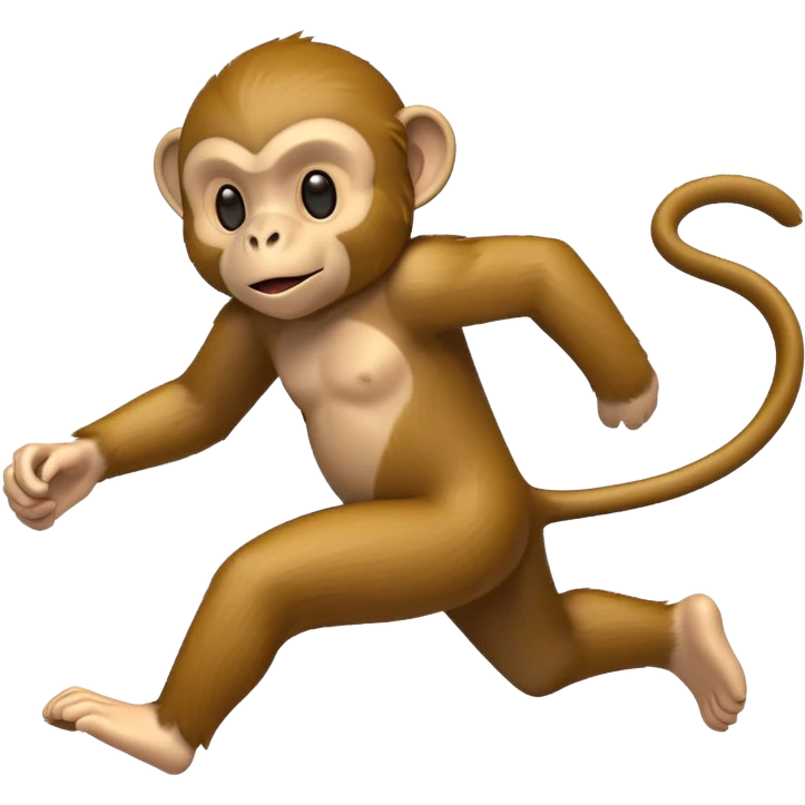 monkey moving at high speed warp speed emoji