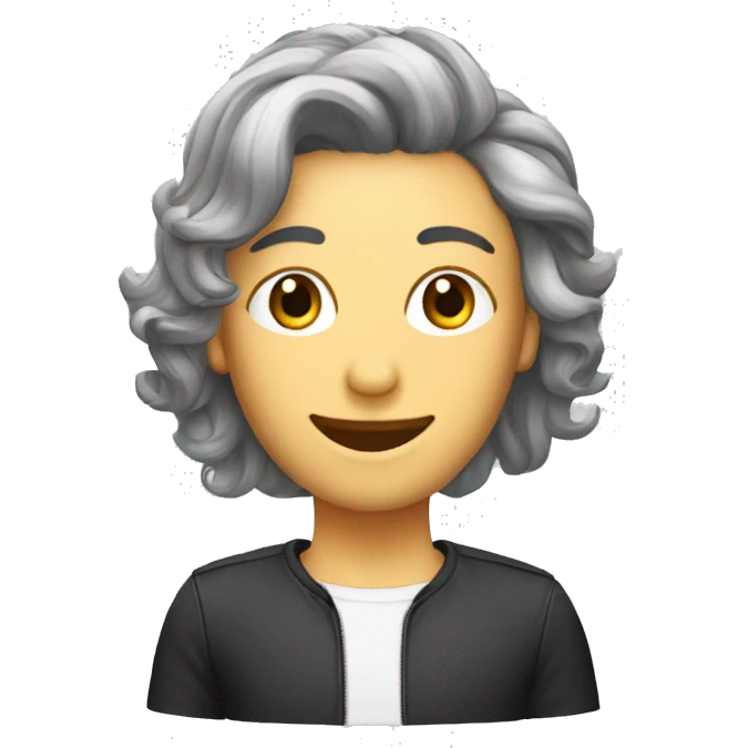 Peluquera usando planchita en clienta emoji