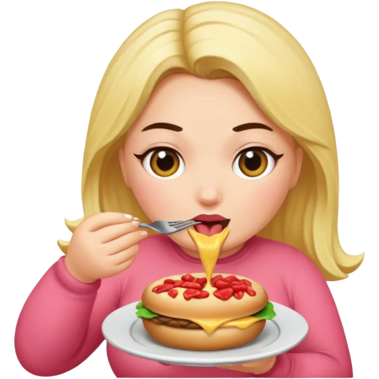Eating a pawg emoji