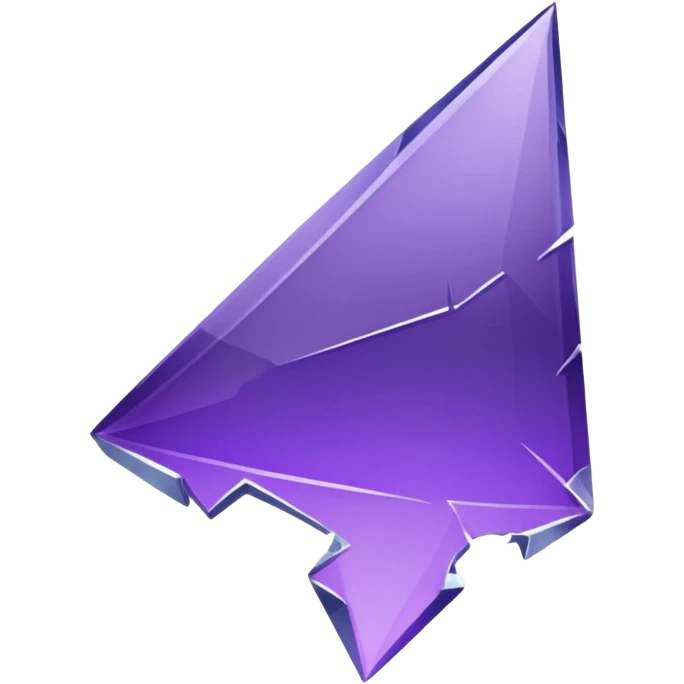purple broken glass shard emoji