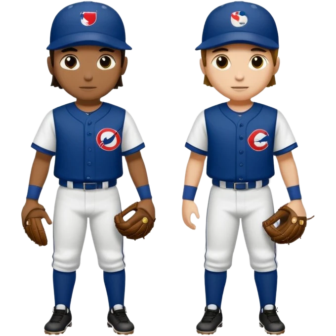 quiero dos equipos enemigos de baseball  emoji
