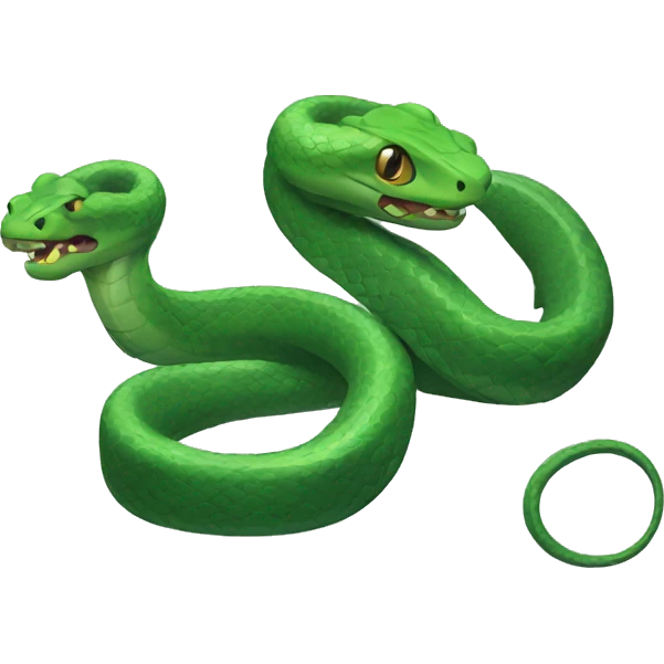  not happy snake  emoji