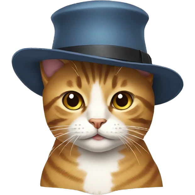 Cat wearing hat emoji