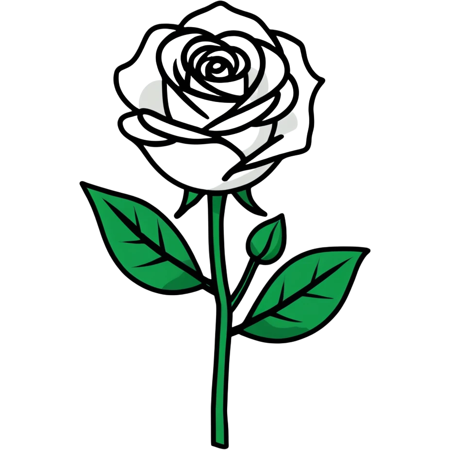 Black rose emoji