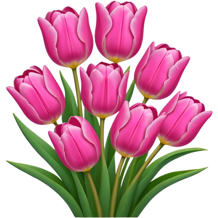 Pink tulip bouquet  emoji