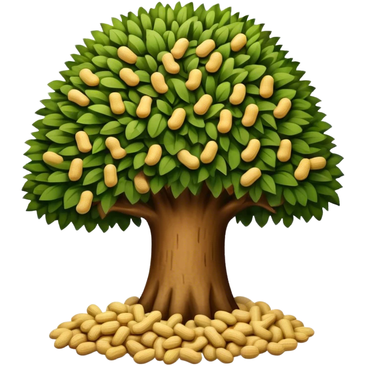 A tree full of peanuts emoji