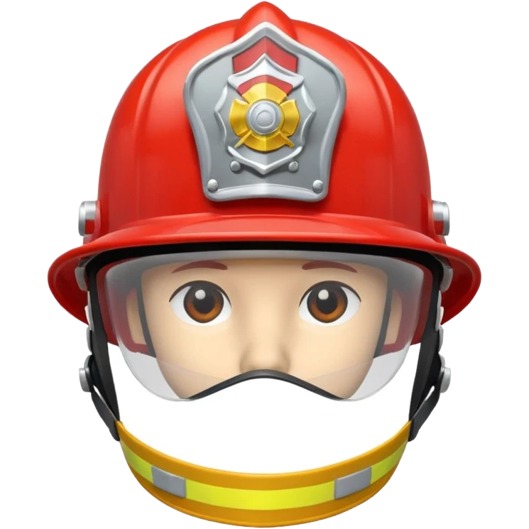 A Firefighter Helmet – red with visor emoji