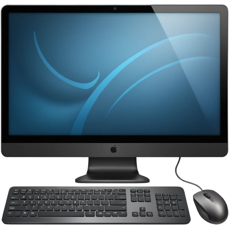 Monitor, mouse and keyboard emoji