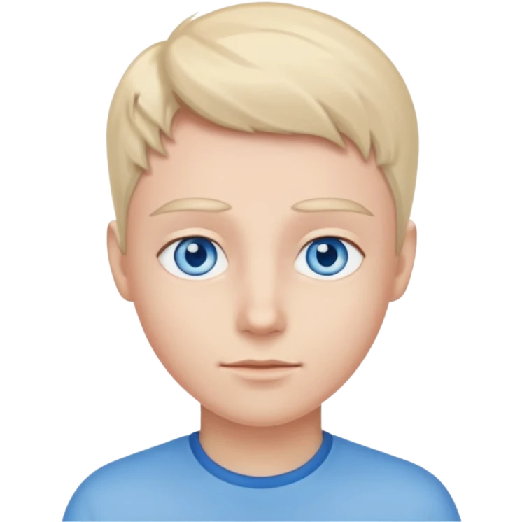blue eyes no face emoji