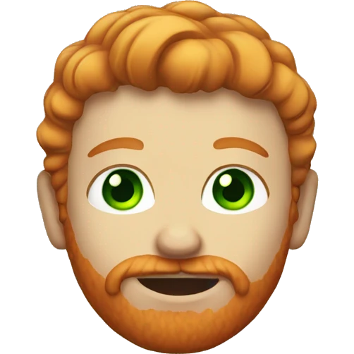 ginger with green eyes emoji
