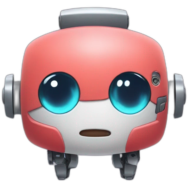 Cute uwu robot being naughty emoji