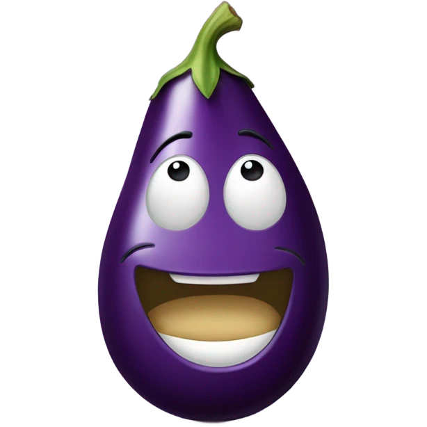 🤑 but eggplant emoji instead of dollar sign  emoji