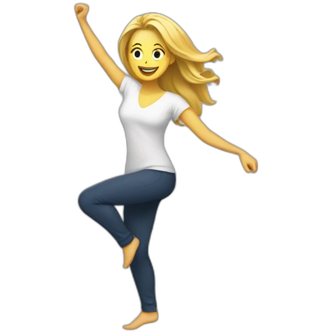 White women dancing emoji