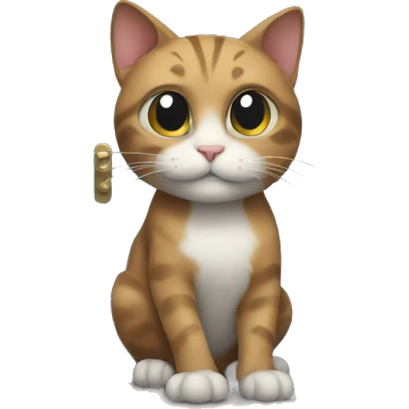 Cat infront of a door emoji