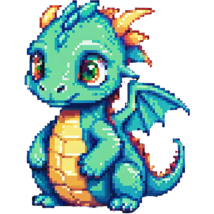 cute baby dragon emoji
