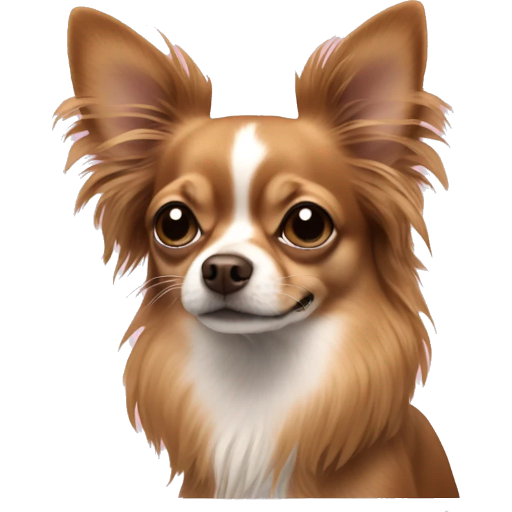 Brown longhair chihuahua emoji