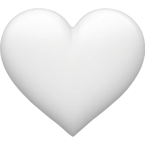 White heart emoji