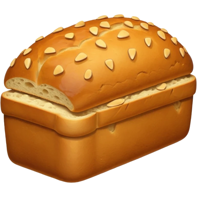 Сгенерируй батон в стиле эмодзи emoji