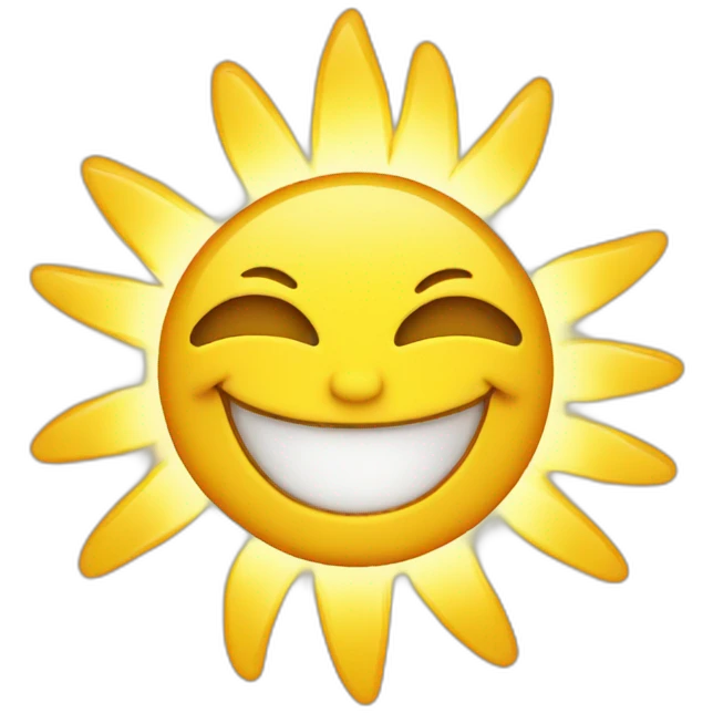 smiling sun emoji