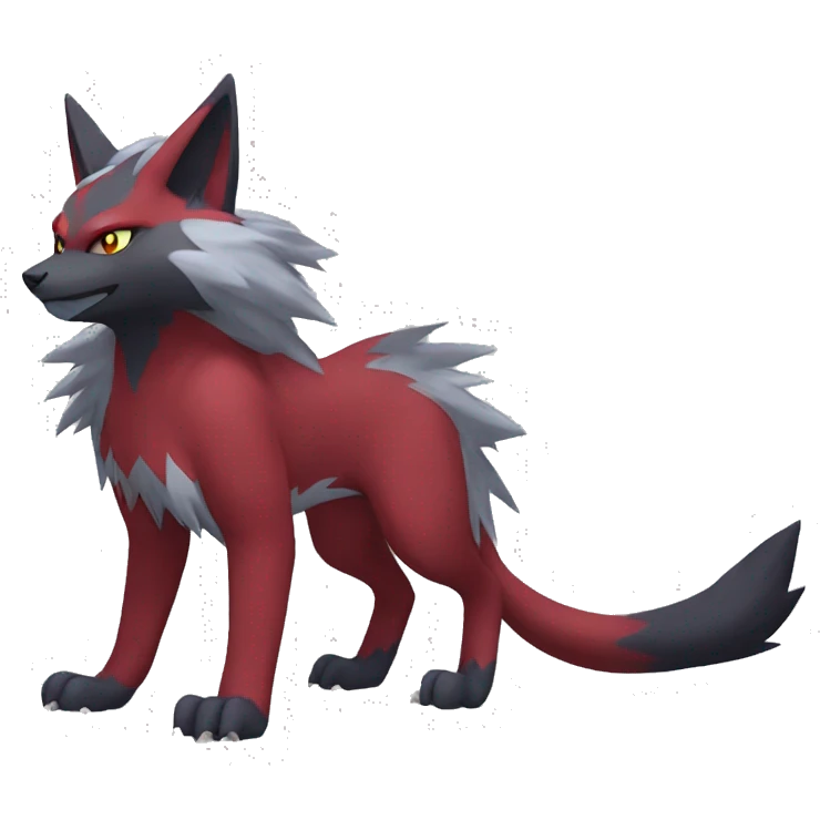 Torracat-Zoroark-Mightyena-Zorua full body emoji