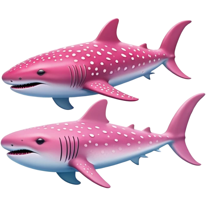 pink whale sharks emoji