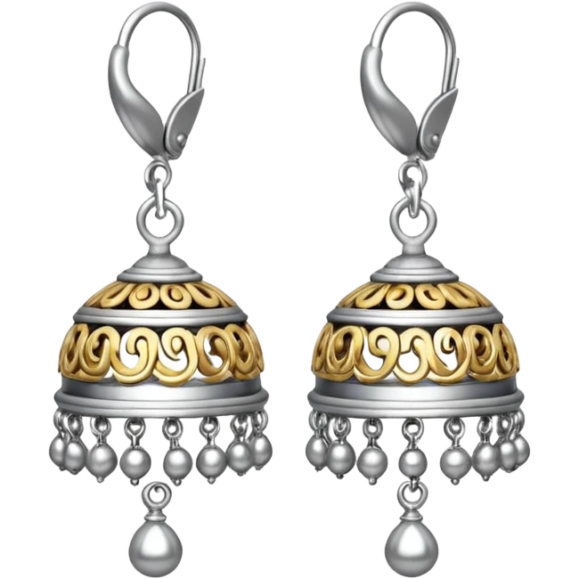 Small Silver jumka emoji for copy paste emoji