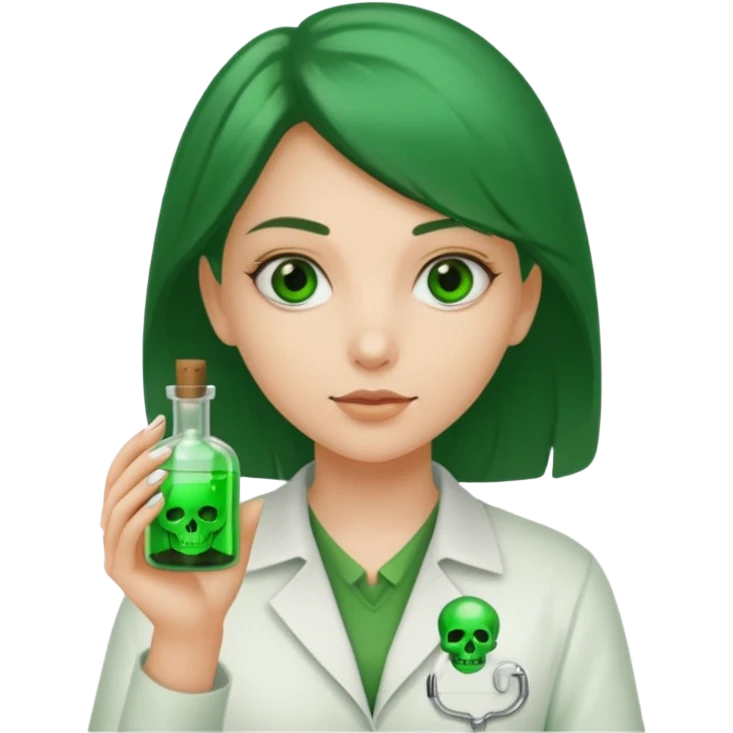 Gir trying to poison me her name tag  is denisa george emoji