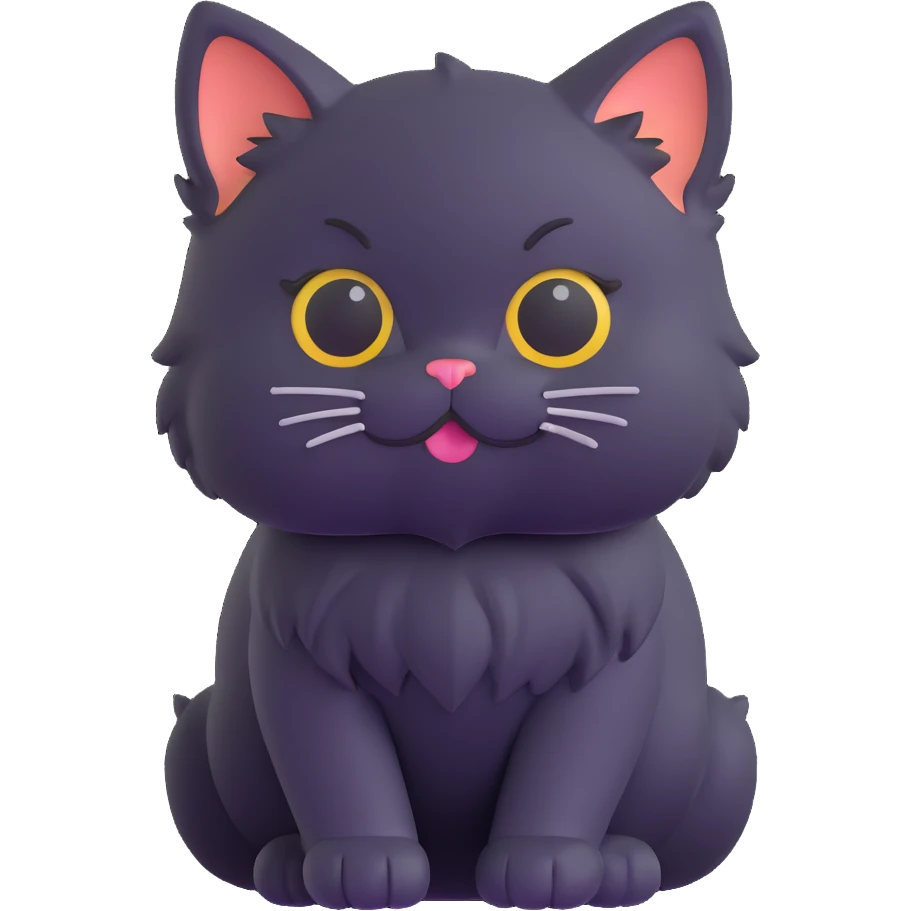 fluffy kitten emoji