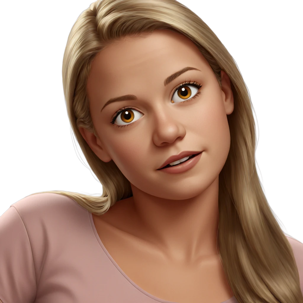 realistic portrait of girl emoji