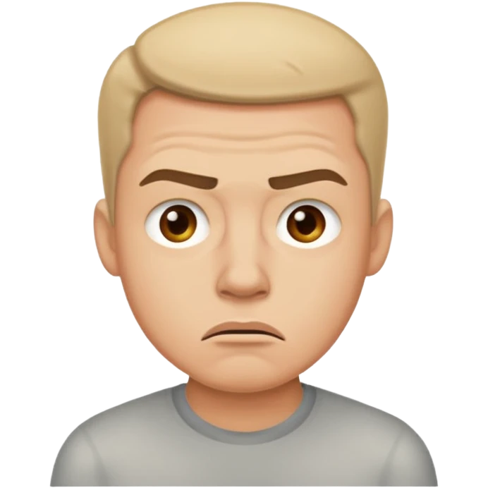 annoyed man said not emoji