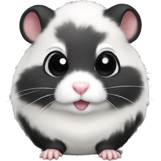 Black heart hamster emoji