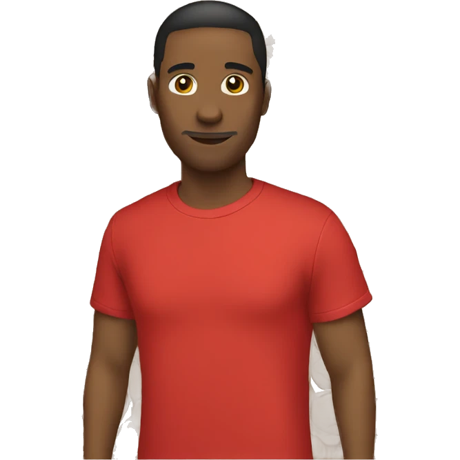only a red t-shirt emoji