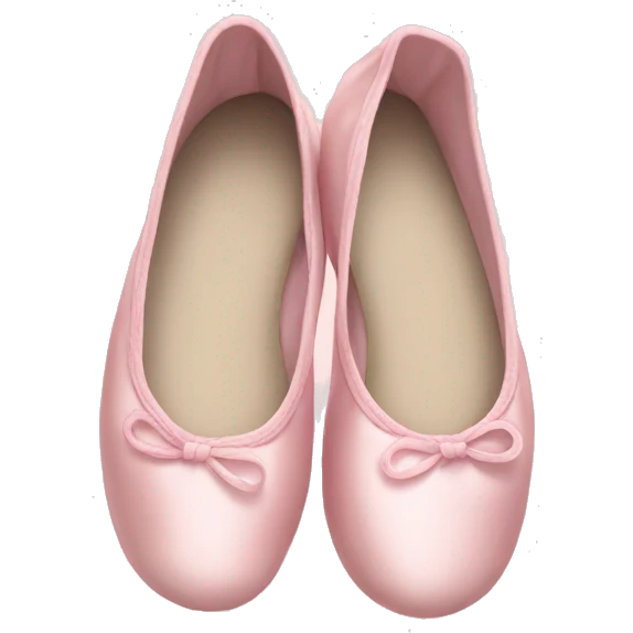 Pale pink ballet shoes emoji