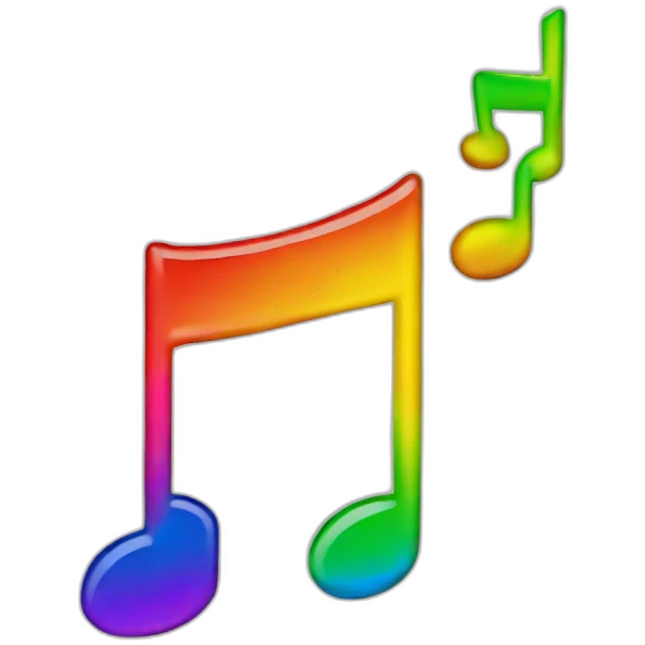 Jonathan Toews as rainbow musical note on sheet  emoji
