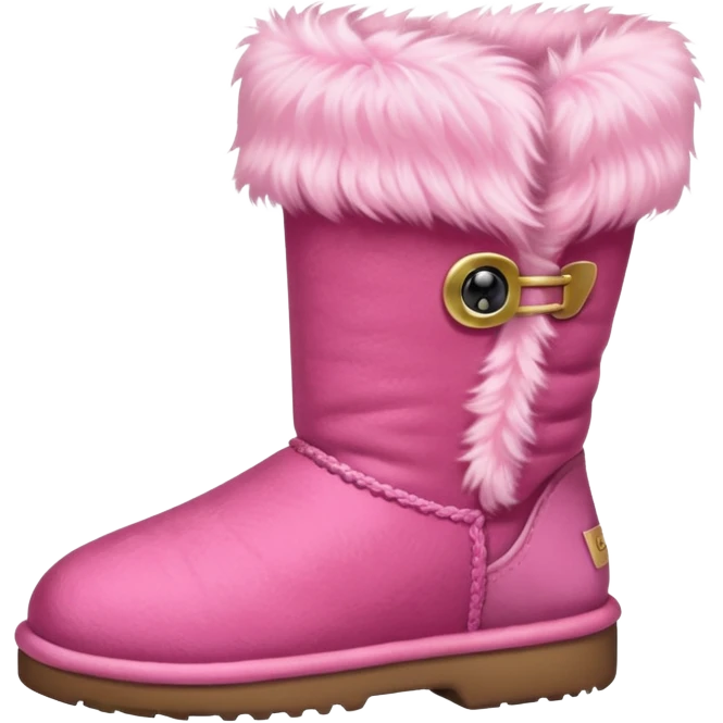 Pink ugg emoji
