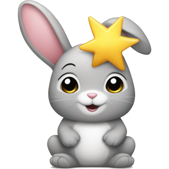 A bunny with star emoji