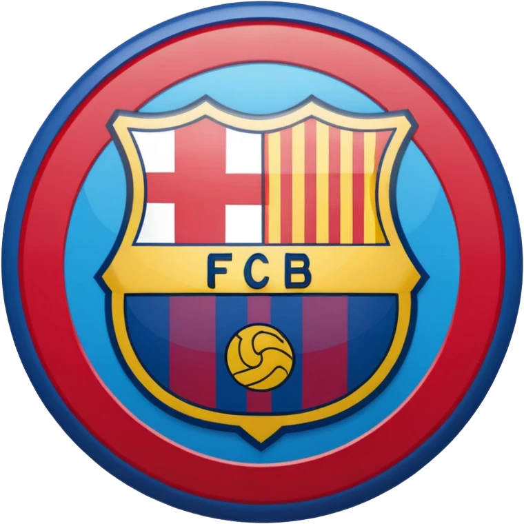 Fc Barcelona logo imoji emoji