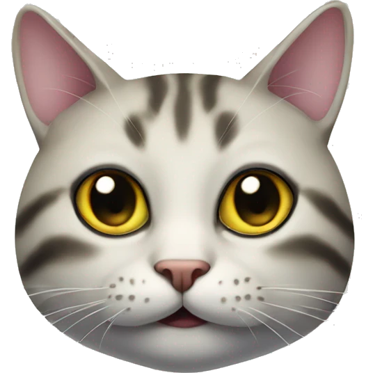 Cat face on a fish  emoji