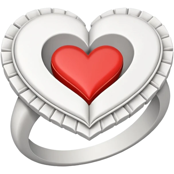 paper heart ring emoji