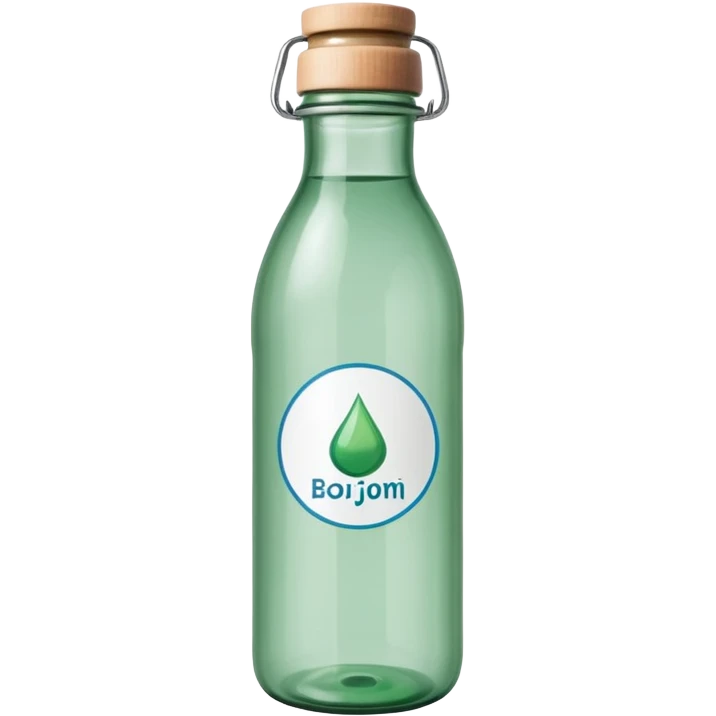 Borjomi water bottle emoji with label emoji