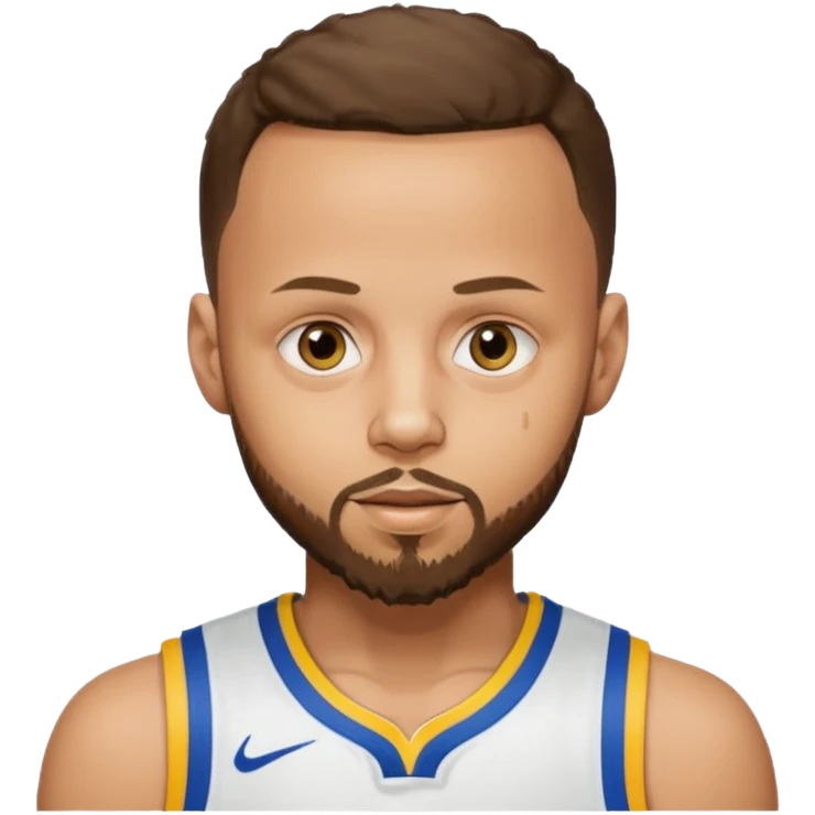 Stephen Curry with a beard emoji
