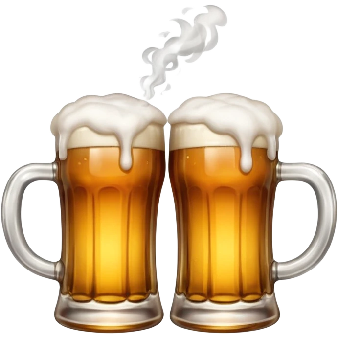 beer clink emoji combined with puff emoji emoji