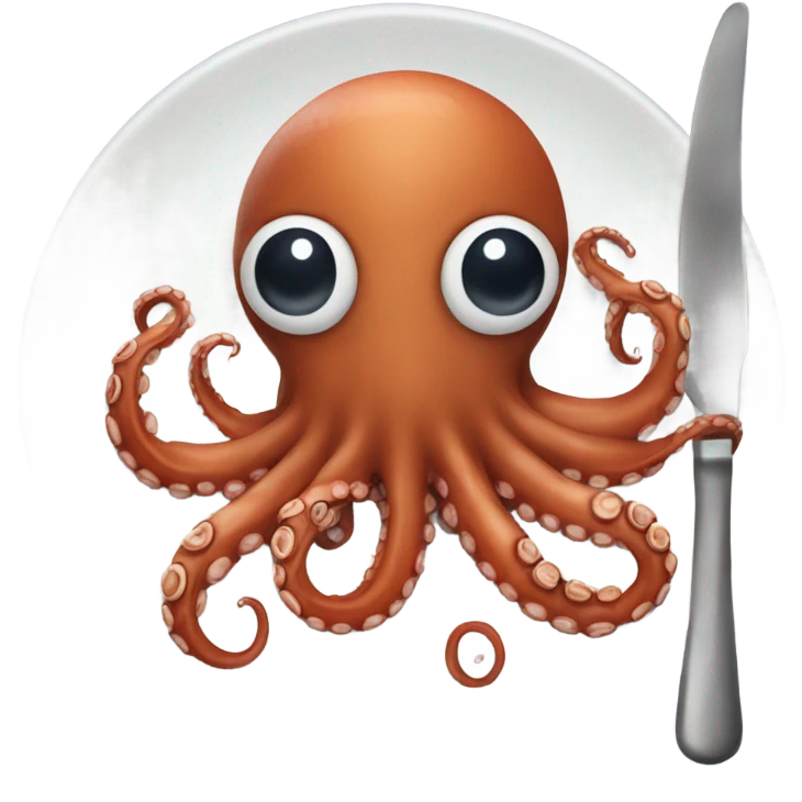 Christmas octopus for dinner  emoji