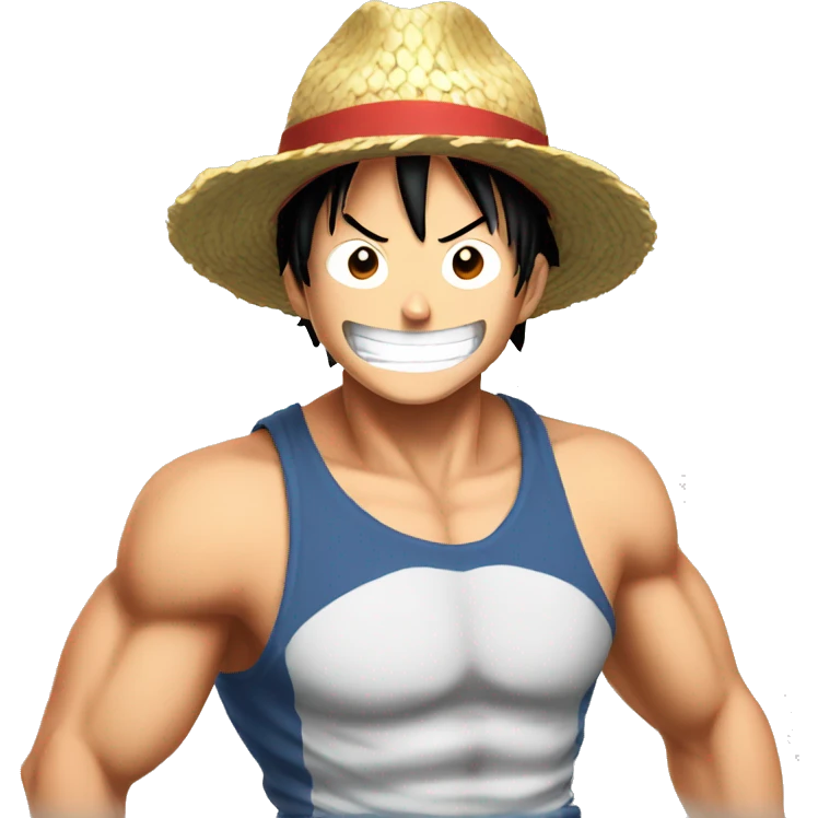 Luffy musculoso  emoji