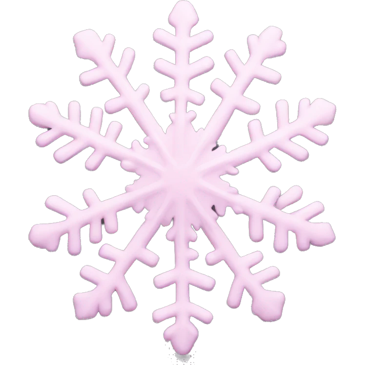 pastel pink snowflake  emoji