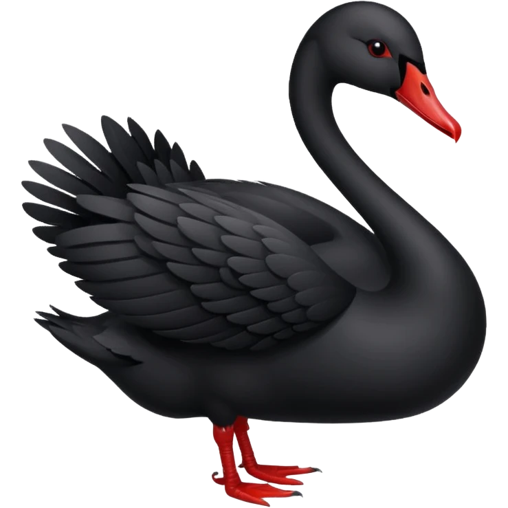 Black swan emoji
