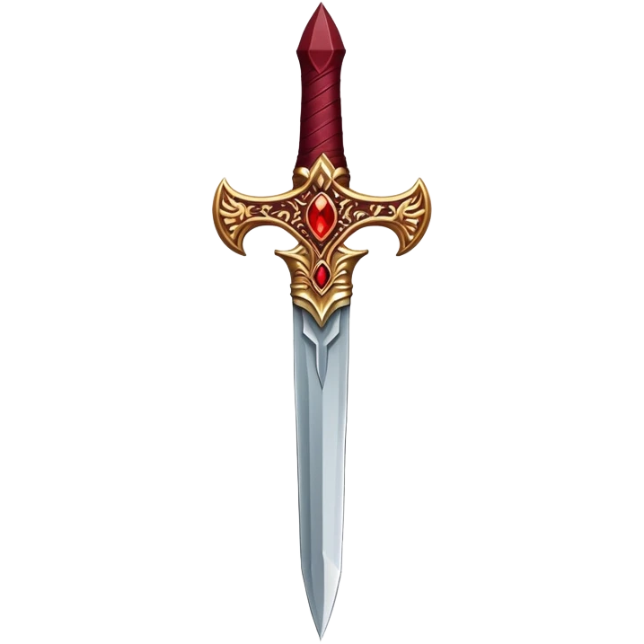 Dark red dagger emoji